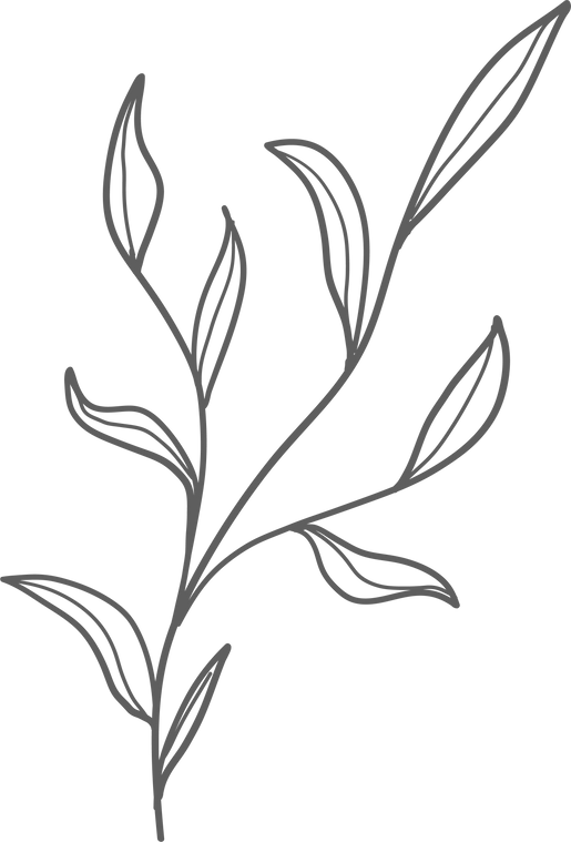 Plant Line Doodle Cutout